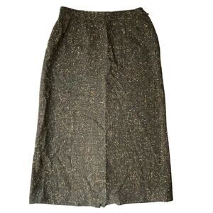 Snyder - Craft Women Below Knee Linen Pencil Skirt size M, Dark Gray & Colorful